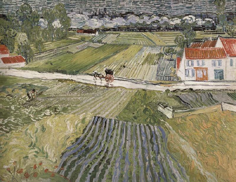 Vincent Van Gogh Landscape oil painting picture